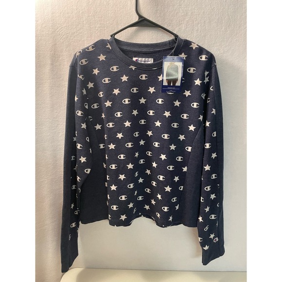 Champion sweatshirt blue Champion‎ logo pullover new with tag large - Picture 1 of 5